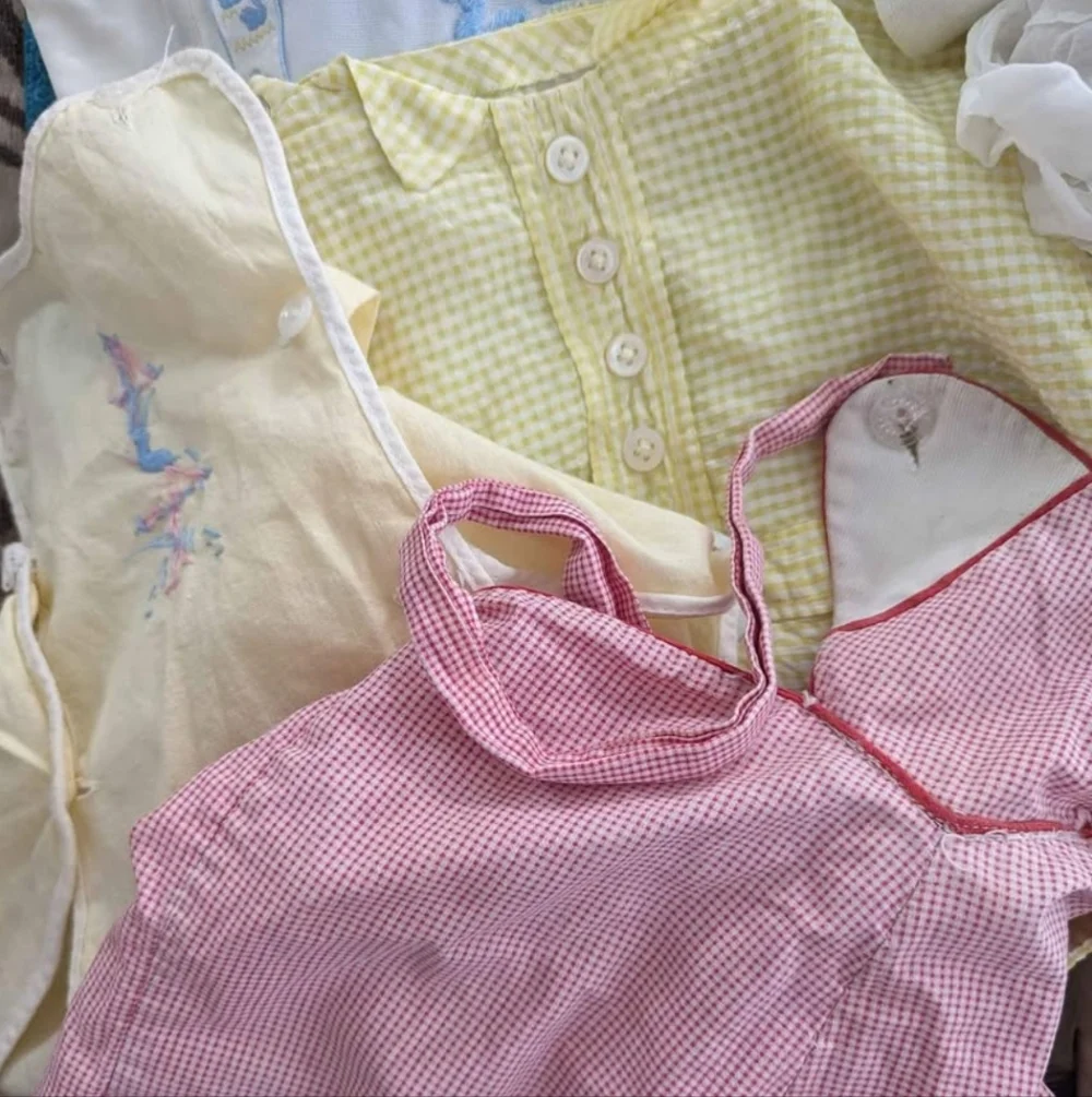 Antique Vintage baby/ toddler/kids clothes‎ and blankets
